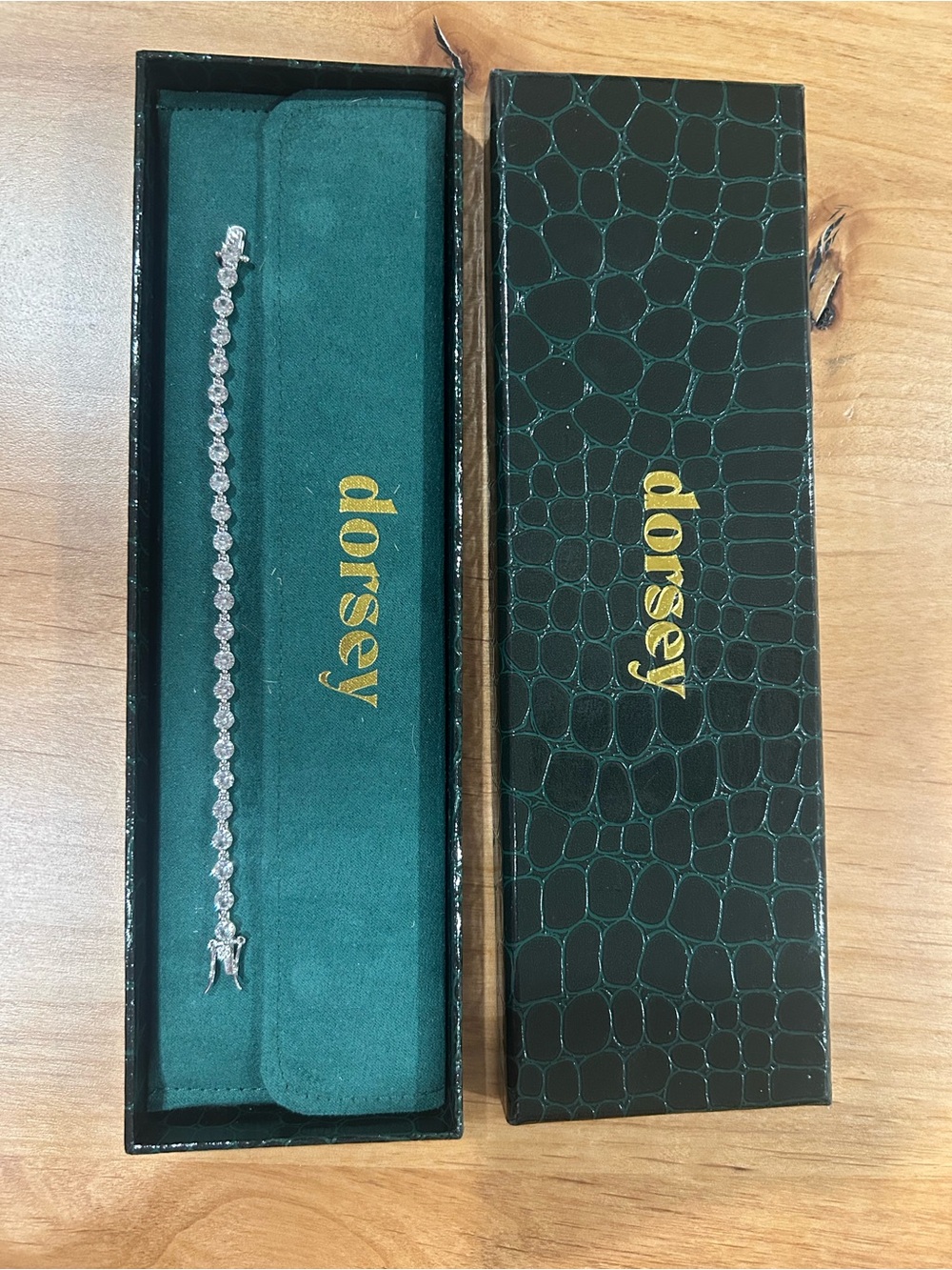 Dorsey Kate Rivière Tennis Bracelet White Sapphire